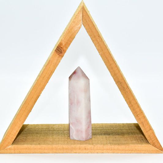 Pink Opal Crystal Point by Whyte Quartz