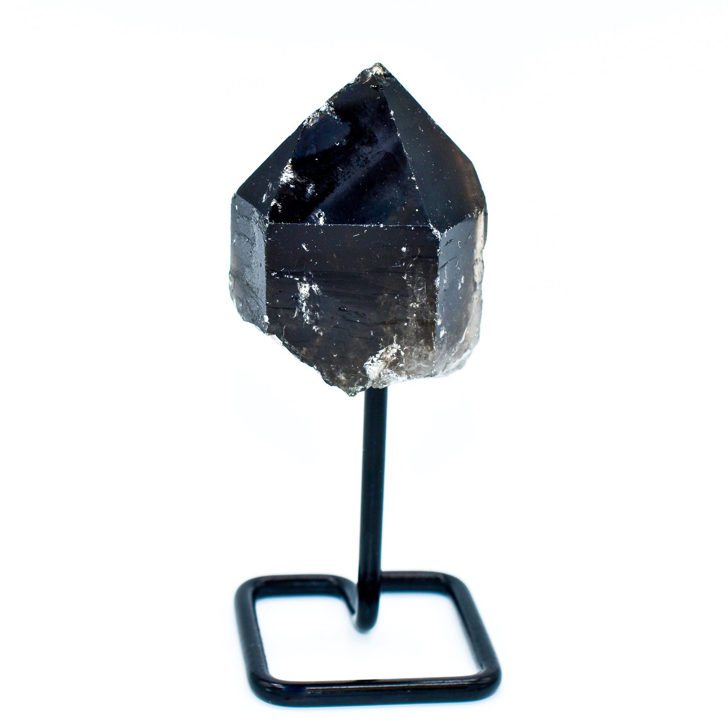 Smokey Quartz Points on Metal Base Small Display Piece by Whyte Quartz