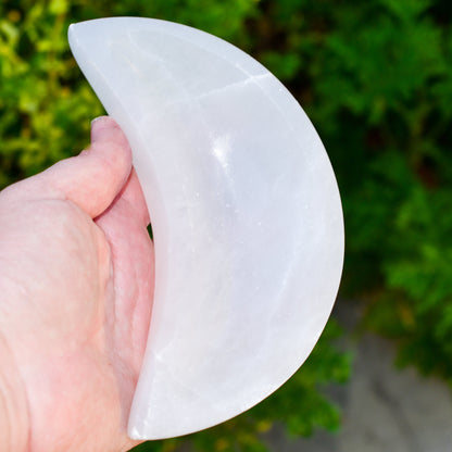 NEW Selenite Moon Bowls by Whyte Quartz