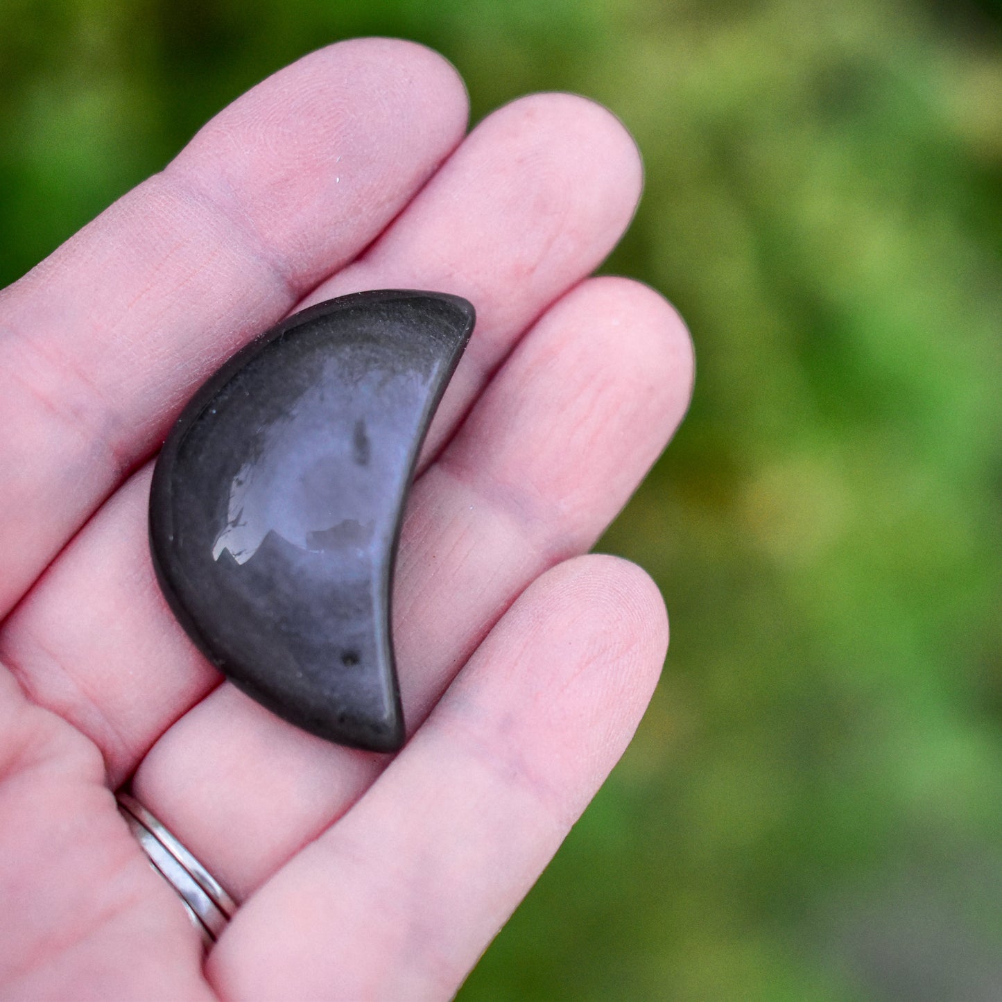 Silver Sheen Obsidian Moons by Whyte Quartz