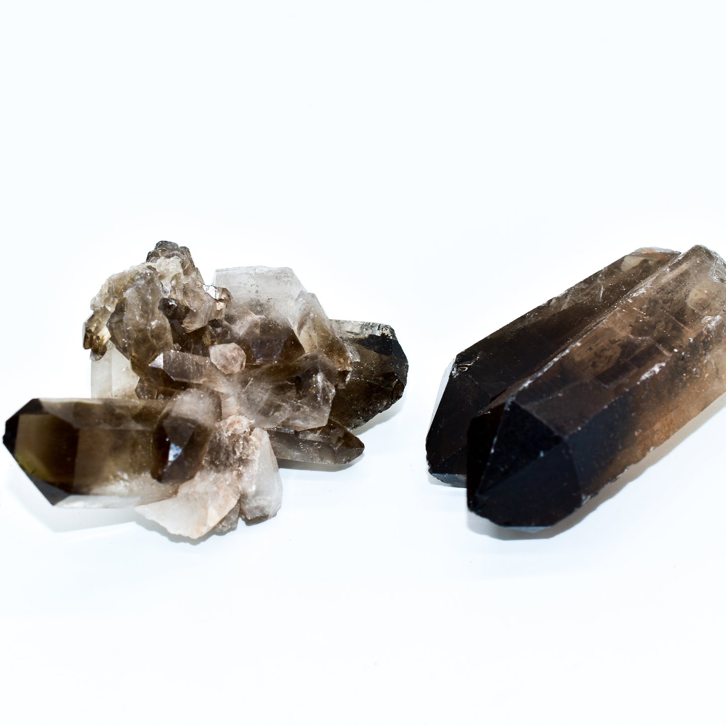 Smokey Quartz Clusters by Whyte Quartz