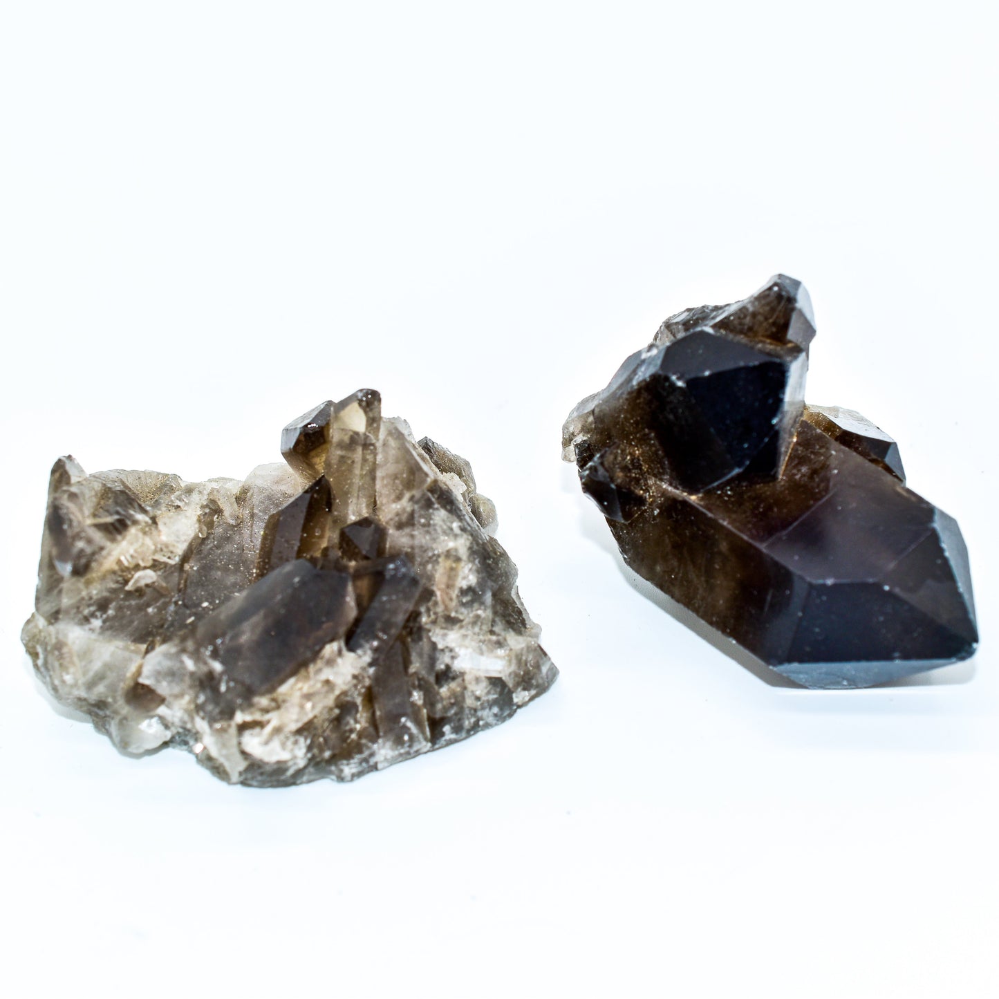 Smokey Quartz Clusters by Whyte Quartz