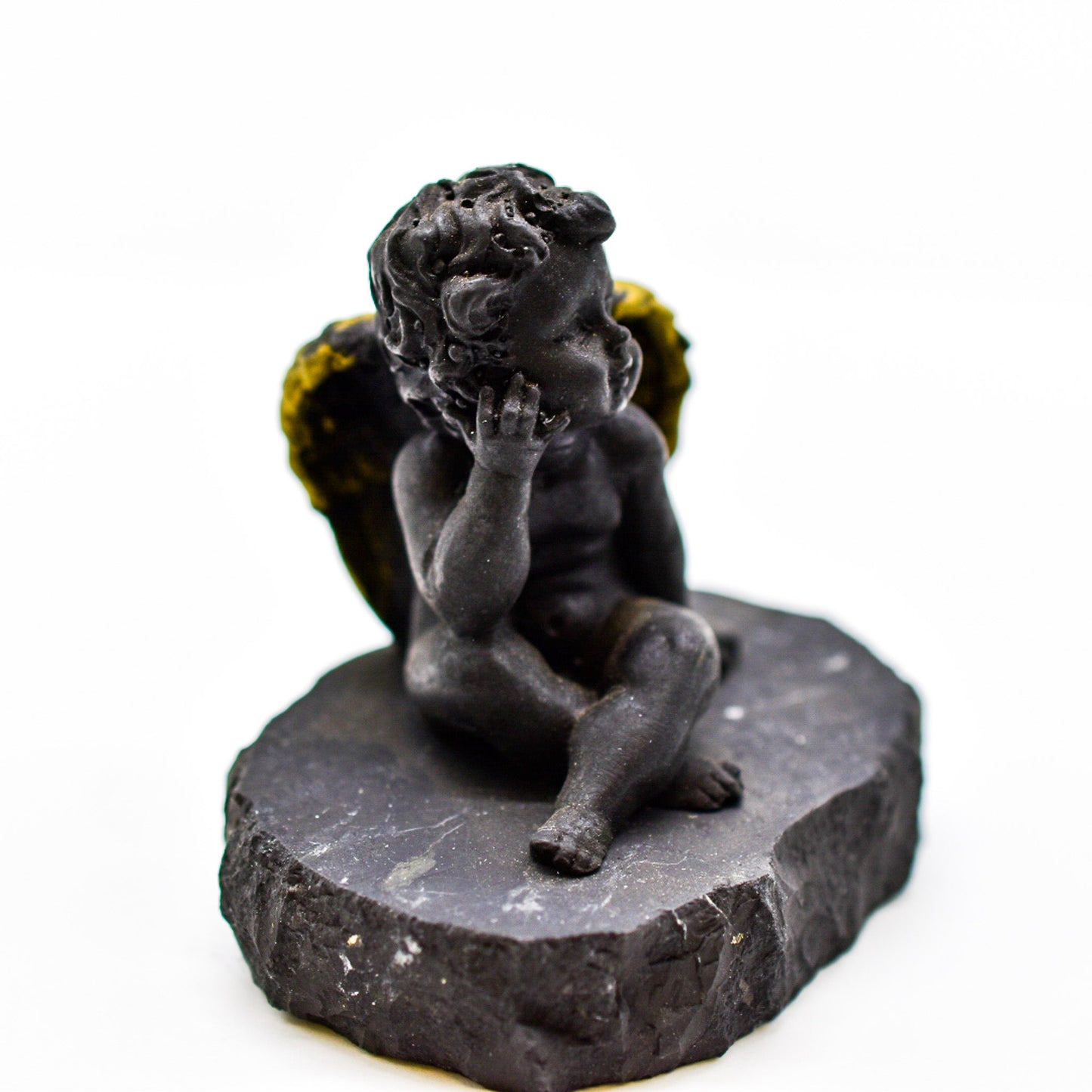 Dreamy Angel Shungite Figurine by Whyte Quartz