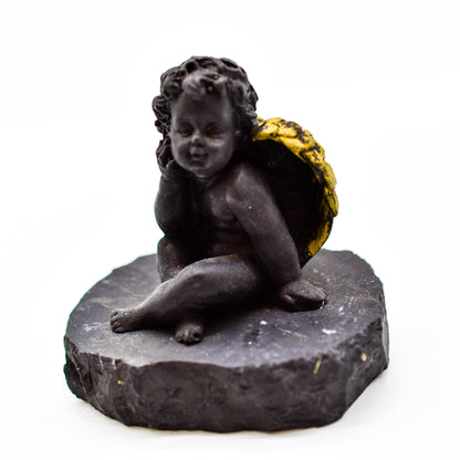 Dreamy Angel Shungite Figurine by Whyte Quartz