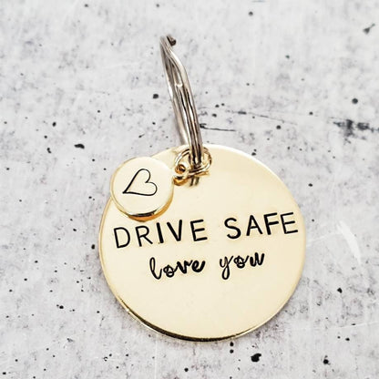 Drive Safe Love You Keychain by Salt and Sparkle