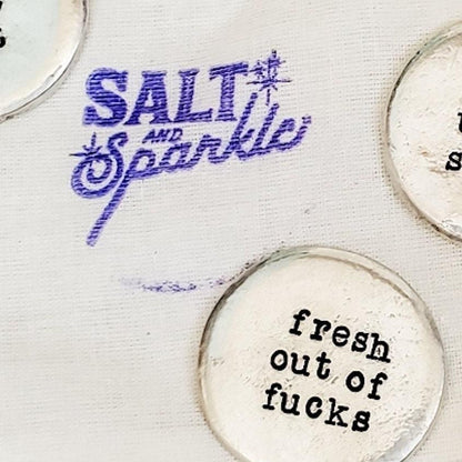 FRESH OUT of FUCKS Worry Stone by Salt and Sparkle