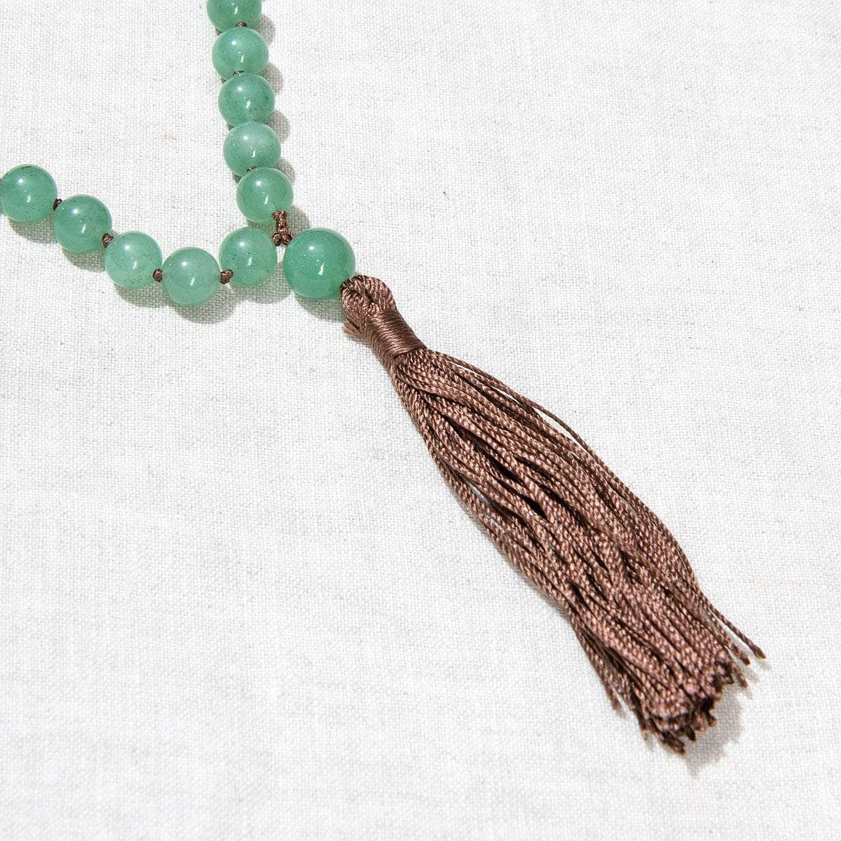 Green Aventurine Mala - High-Energy Gemstones by Tiny Rituals