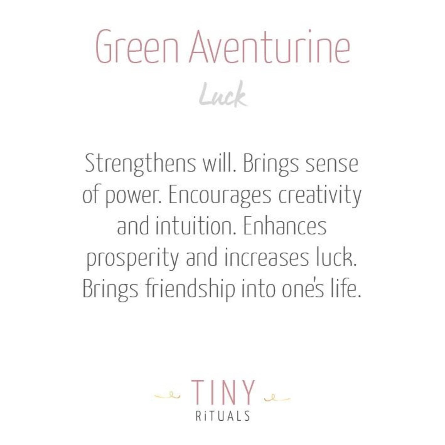 Green Aventurine Energy Bracelet by Tiny Rituals