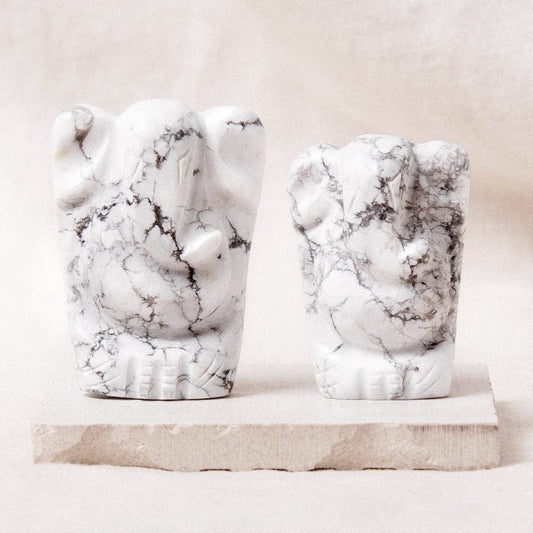 Howlite Ganesh by Tiny Rituals