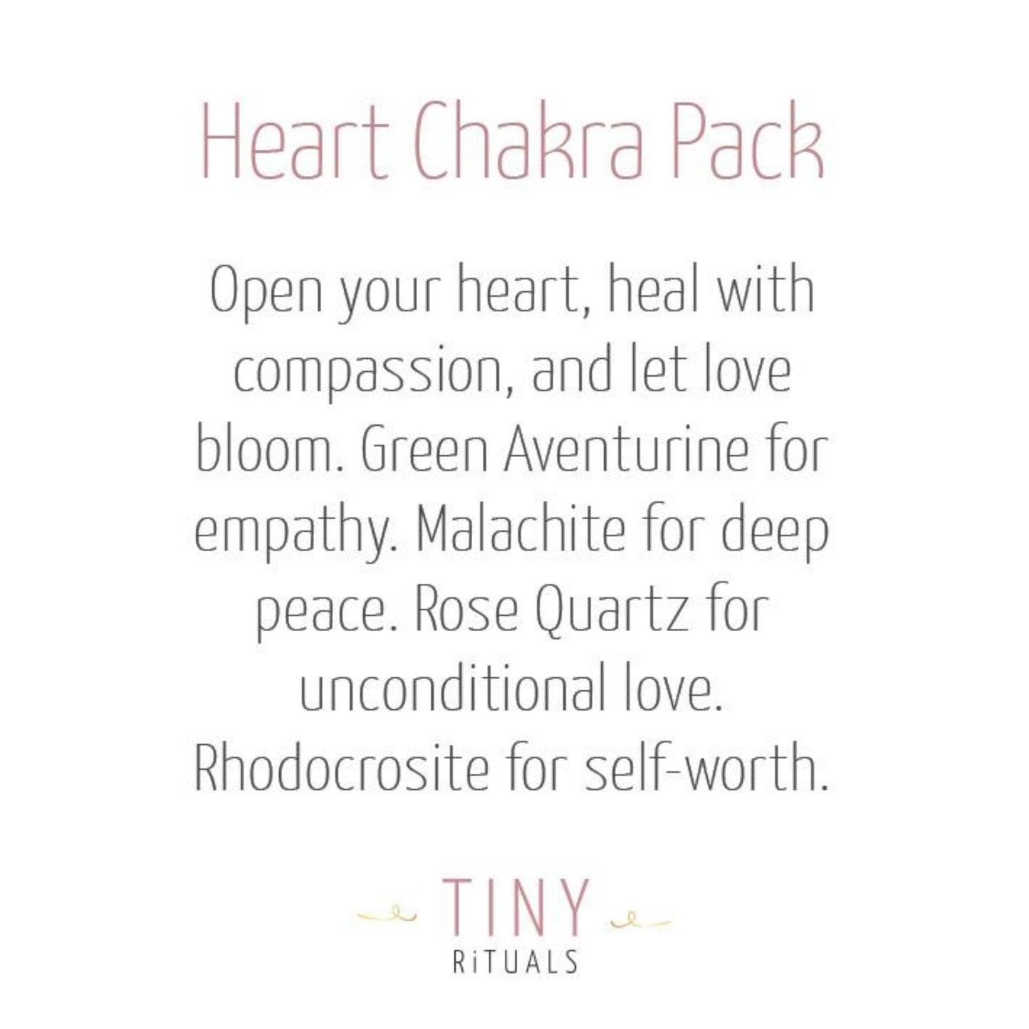 Heart Chakra Pack by Tiny Rituals