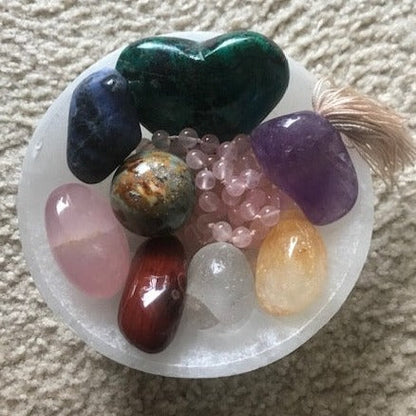 Selenite Crystal Recharging Bowl by Tiny Rituals