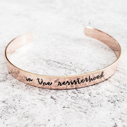 IN THE RESISTERHOOD Stacking Cuff Bracelet by Salt and Sparkle