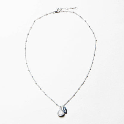 June Rainbow Moonstone Birthstone Necklace by Tiny Rituals