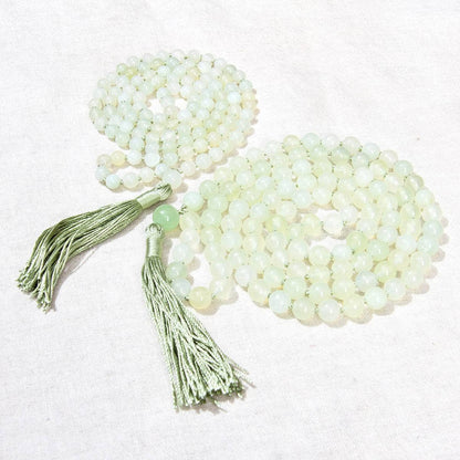 Green Jade Mala - High-Energy Gemstones by Tiny Rituals