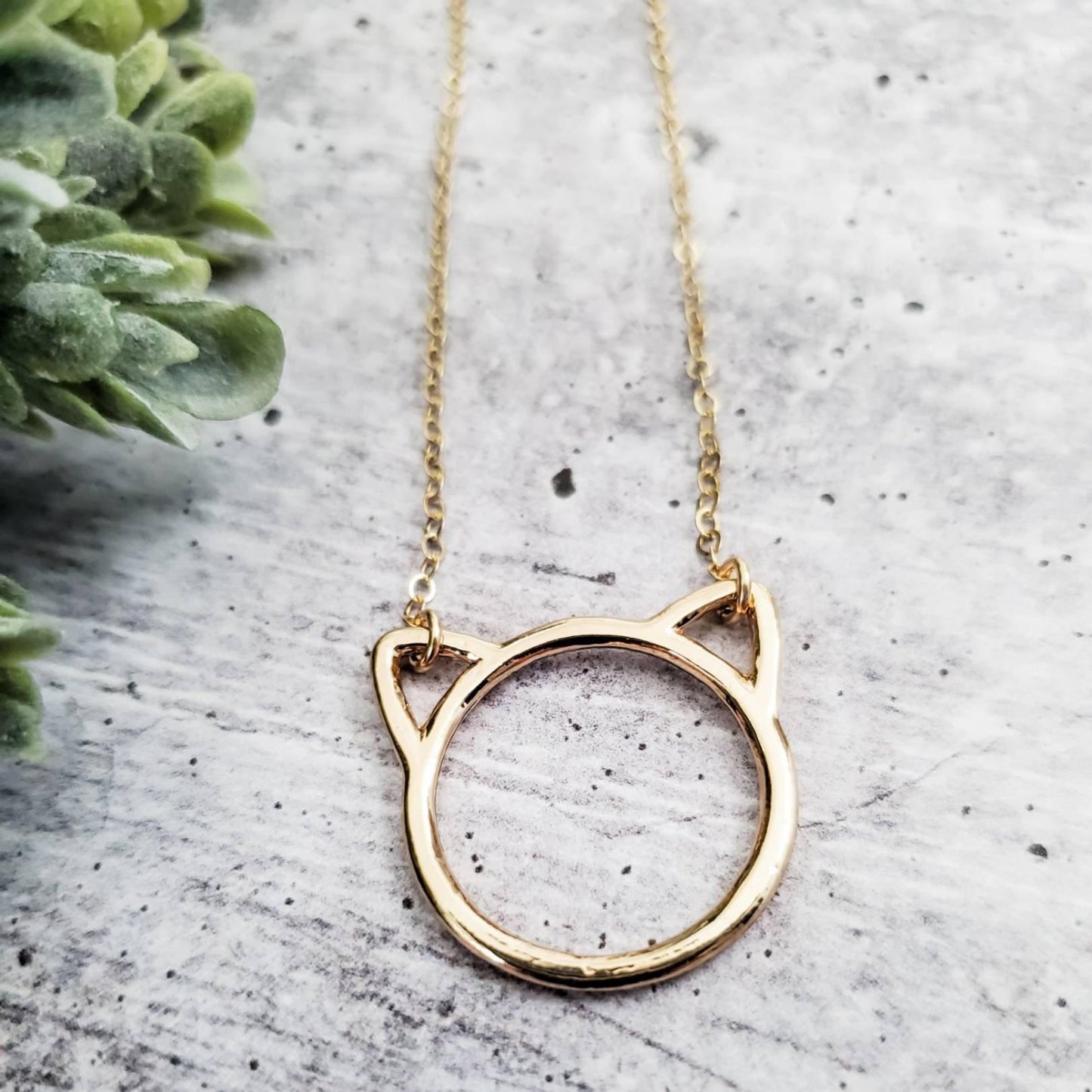 Kitty Silhouette Necklace by Salt and Sparkle