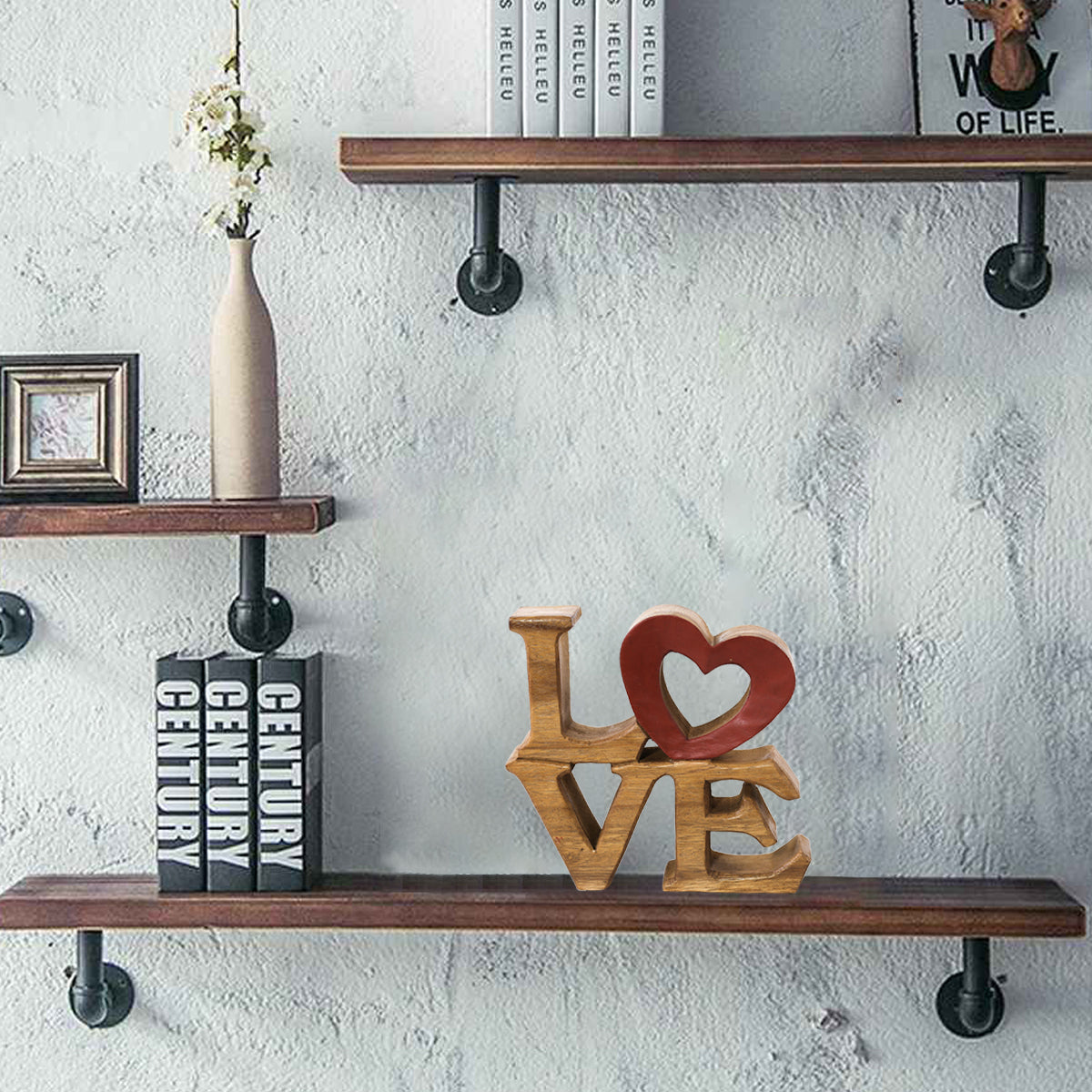 Love Handmade Wooden Sculpture by Decozen