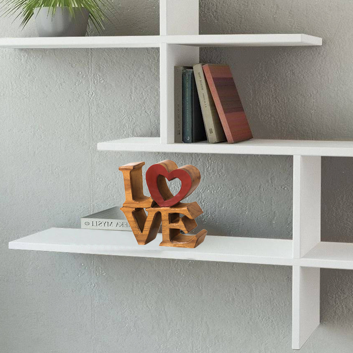 Love Handmade Wooden Sculpture by Decozen