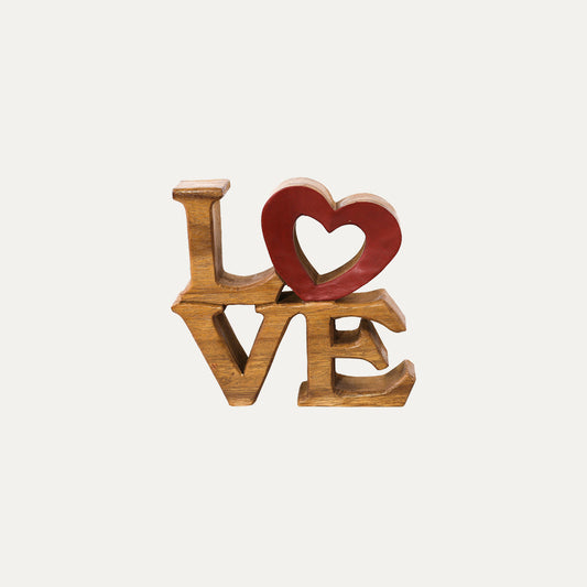 Love Handmade Wooden Sculpture by Decozen