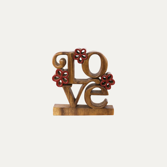 Love Handmade Wooden Sculpture by Decozen