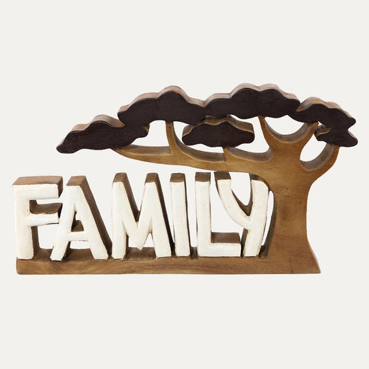 Family Handmade Wooden Sculpture by Decozen