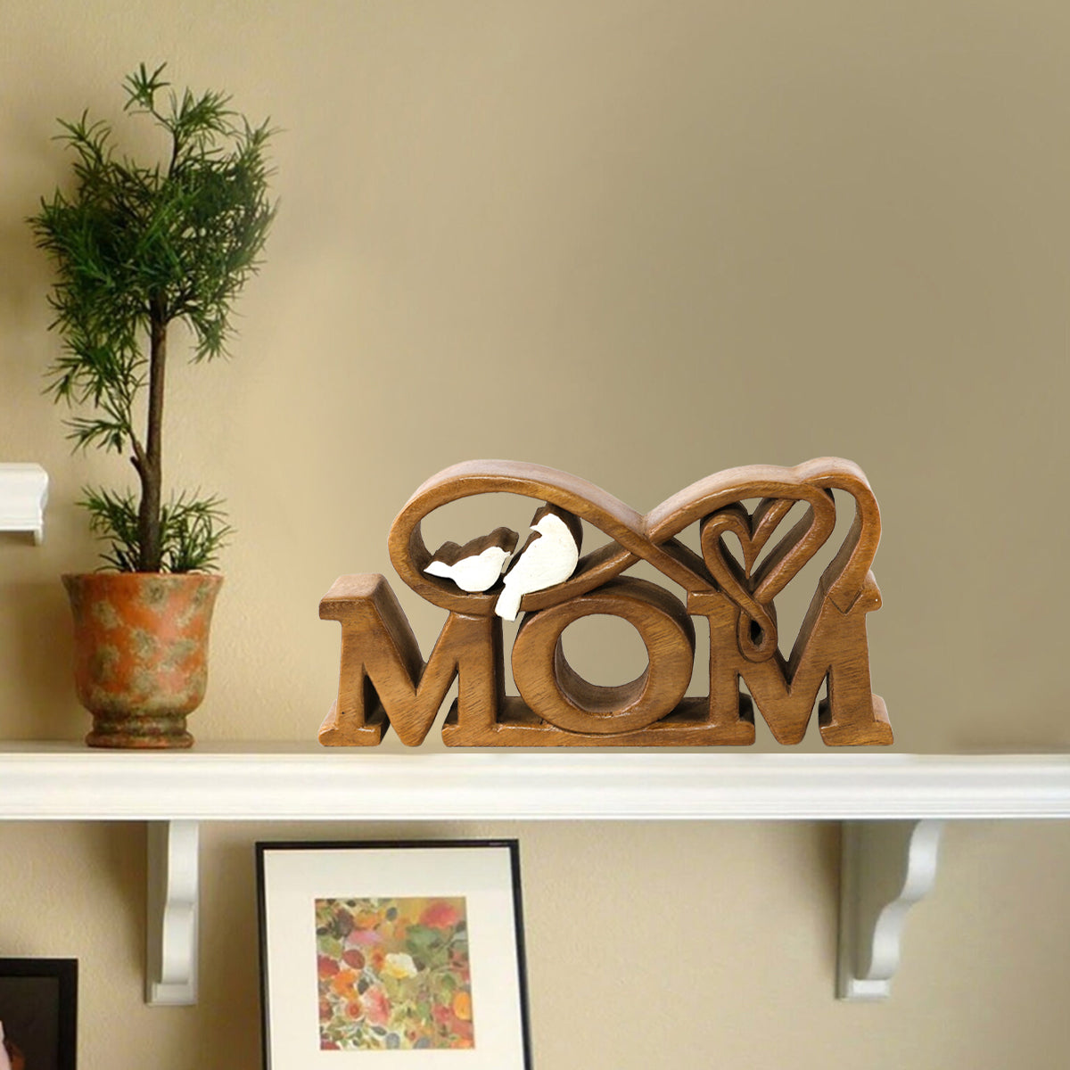 Mom Handmade Wooden Sculpture by Decozen