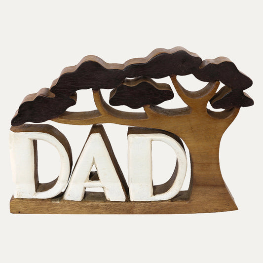 Dad Handmade Wooden Sculpture by Decozen