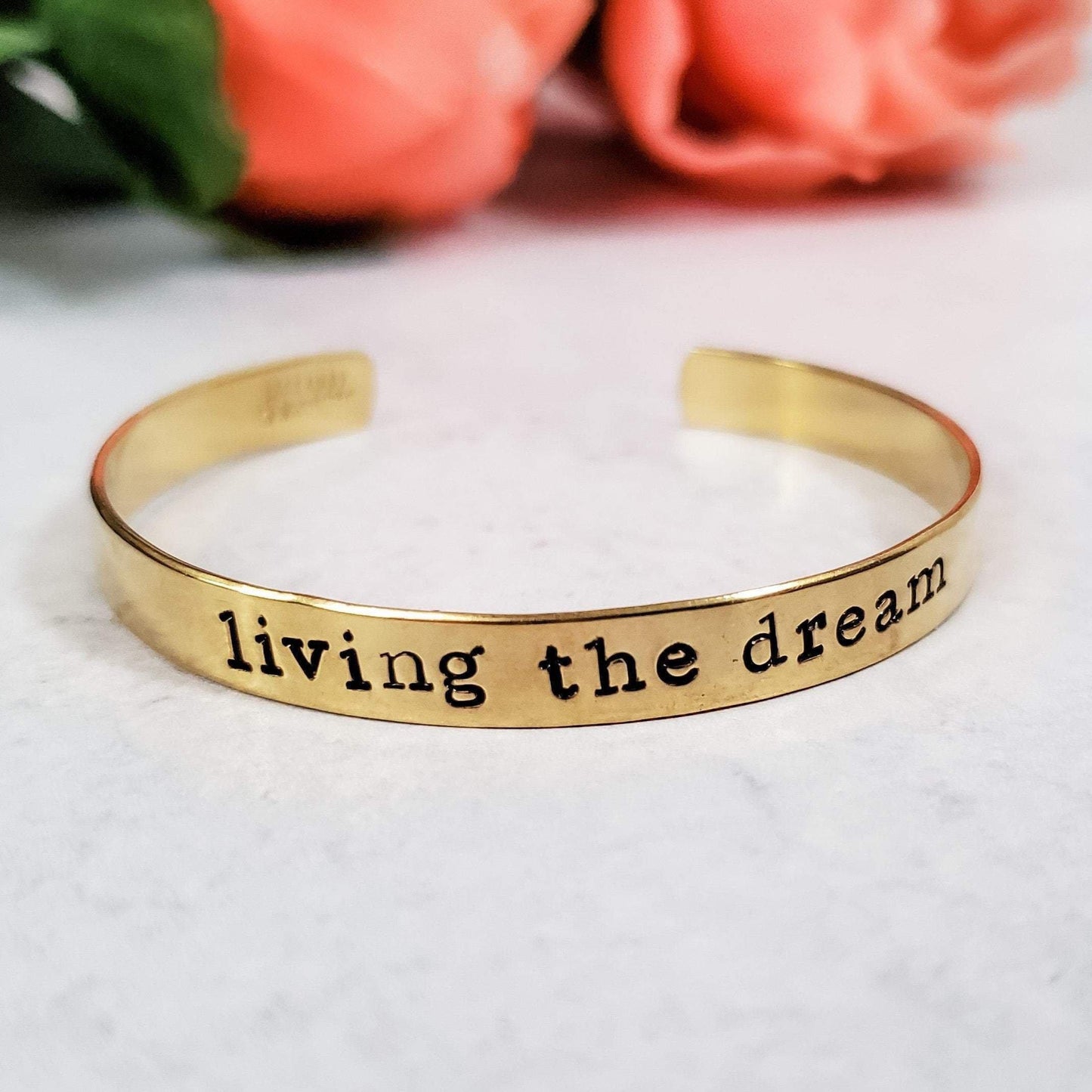 LIVING THE DREAM Stacking Cuff Bracelet by Salt and Sparkle