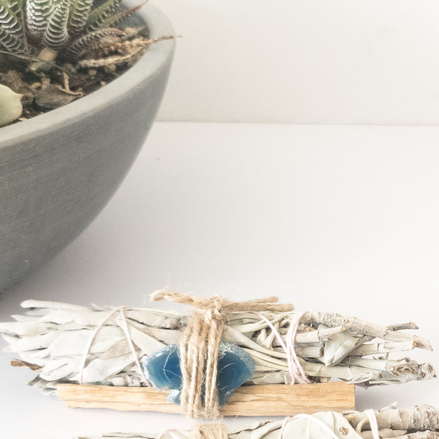 Palo Santo, Sage & Crystal Smudging Bundle by Whyte Quartz