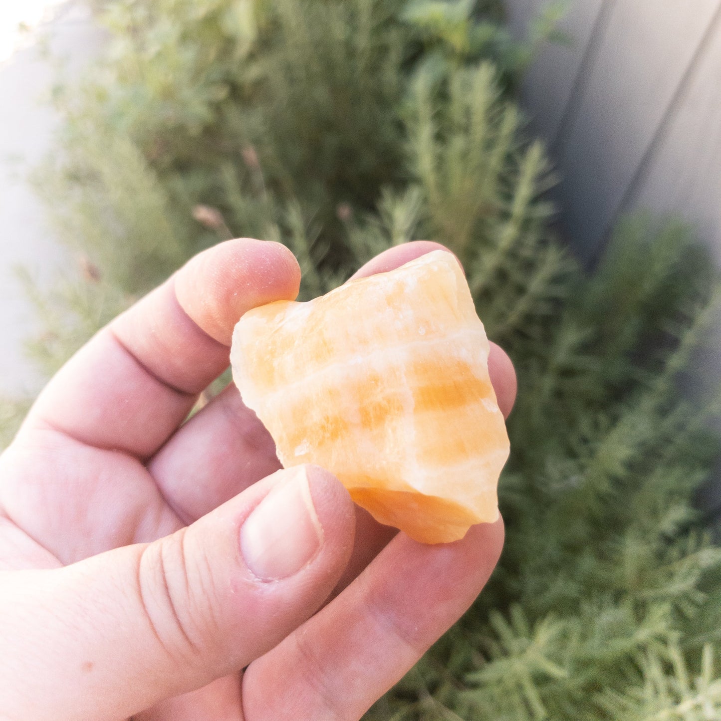 Rough Orange Calcite 1-2" by Whyte Quartz