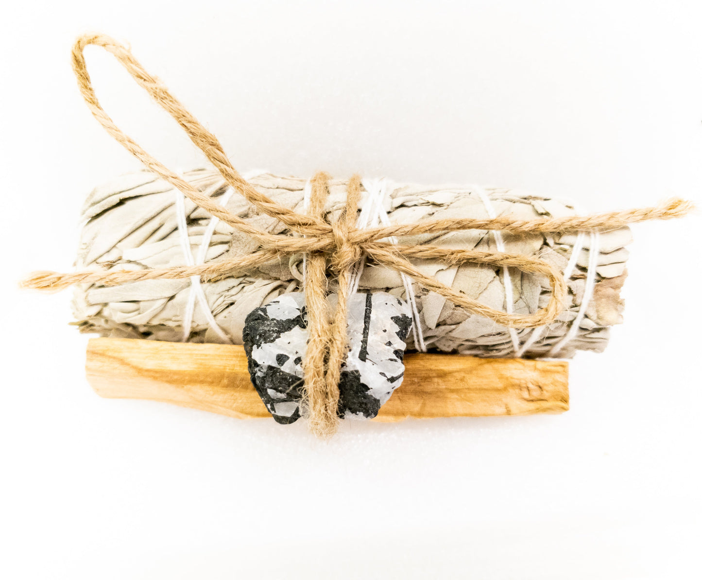 Palo Santo, Sage & Crystal Smudging Bundle by Whyte Quartz