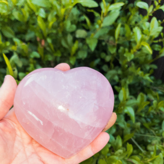 Rose Quartz Hearts by Whyte Quartz