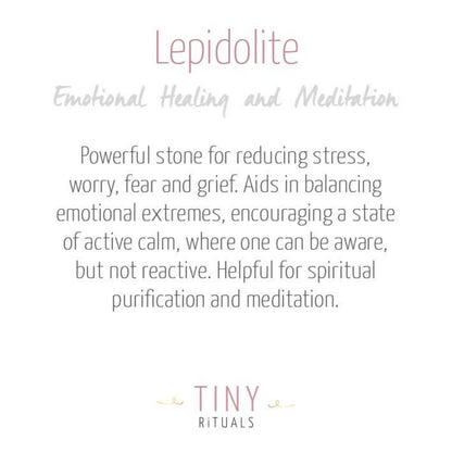 Lepidolite Worry Stone by Tiny Rituals