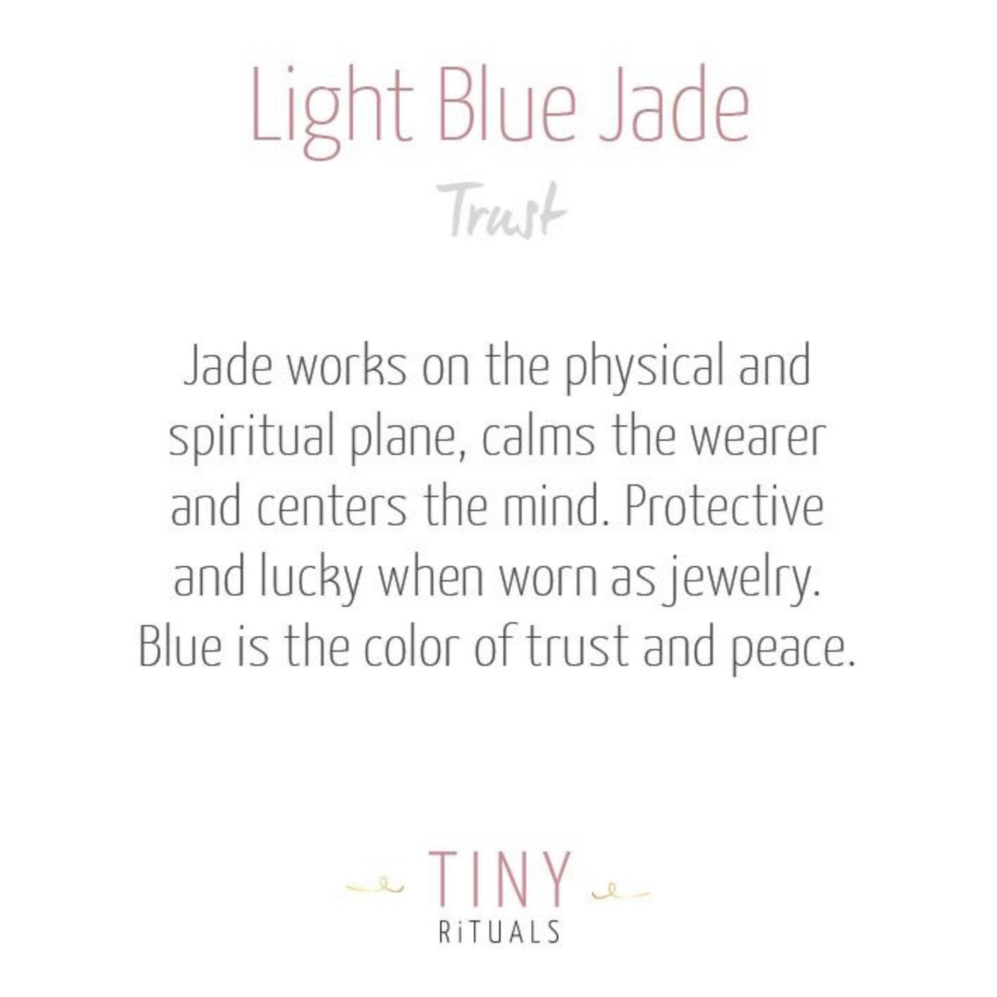 Light Blue Jade Energy Bracelet by Tiny Rituals