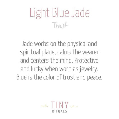 Light Blue Jade Energy Bracelet by Tiny Rituals