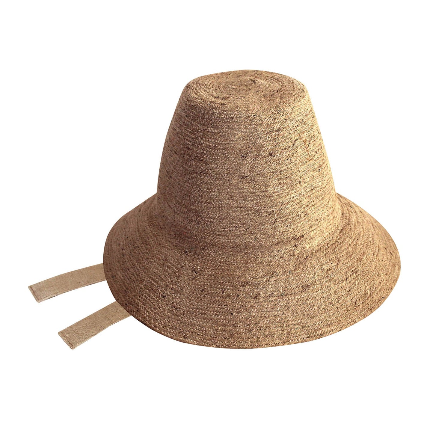 MEG Jute Straw Hat In Nude Beige by BrunnaCo