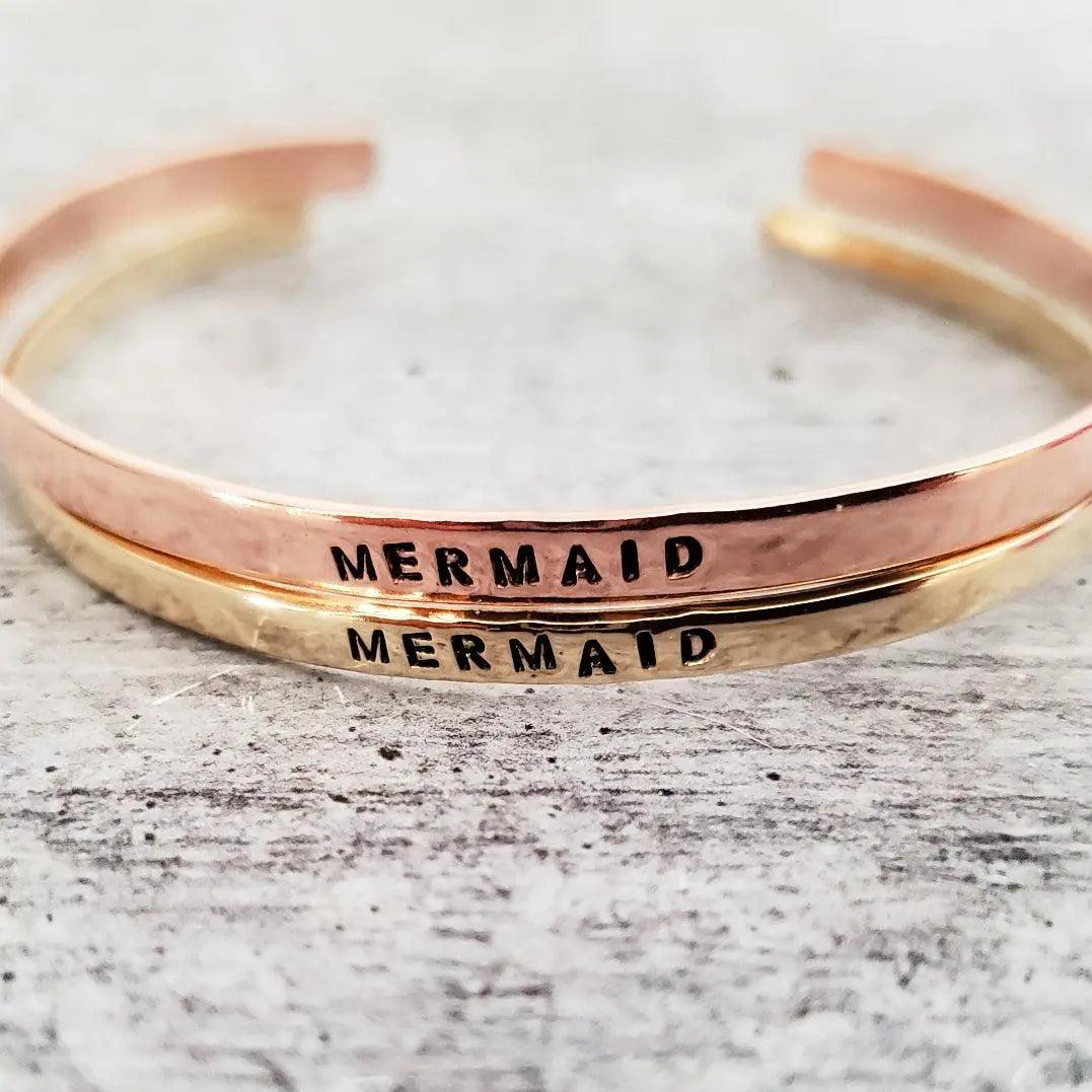 MERMAID Skinny Cuff Bracelet by Salt and Sparkle