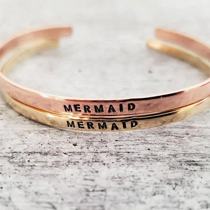 MERMAID Skinny Cuff Bracelet by Salt and Sparkle