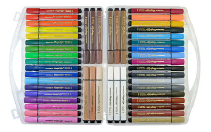 NEW! Triangular Magic Stix Markers, 48 Pack, Includes Global Skin Tones, Last 7 Days NO Cap! by TPG Creations/The Pencil Grip, Inc.