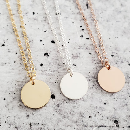 Minimalist Daisy Charm Necklace by Salt and Sparkle