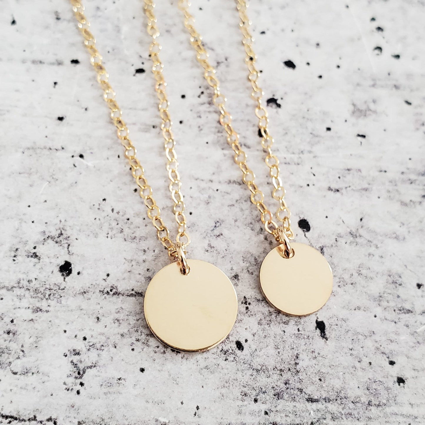 Minimalist Daisy Charm Necklace by Salt and Sparkle