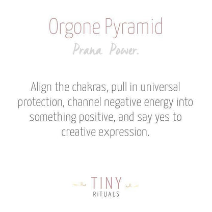 Mini Gemstone Orgone Pyramid by Tiny Rituals