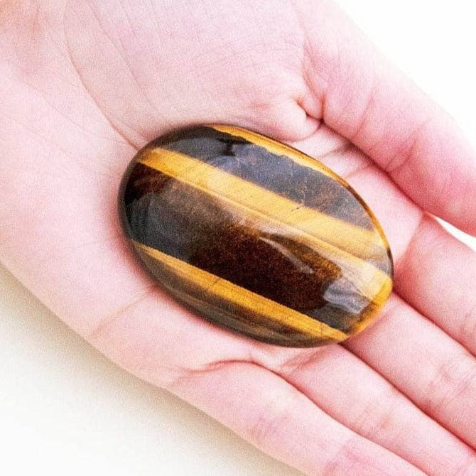 Tiger Eye Palm Stone by Tiny Rituals