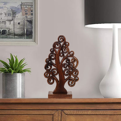 Mccaullie Tree of Life Wooden Sculpture - Medium by Decozen