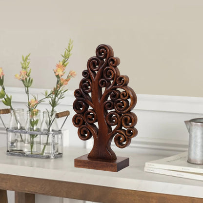 Mccaullie Tree of Life Wooden Sculpture - Medium by Decozen