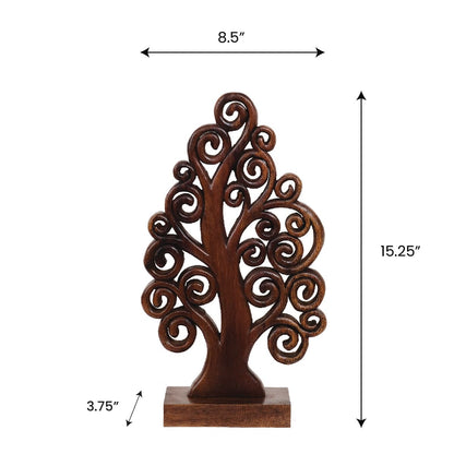 Mccaullie Tree of Life Wooden Sculpture - Medium by Decozen