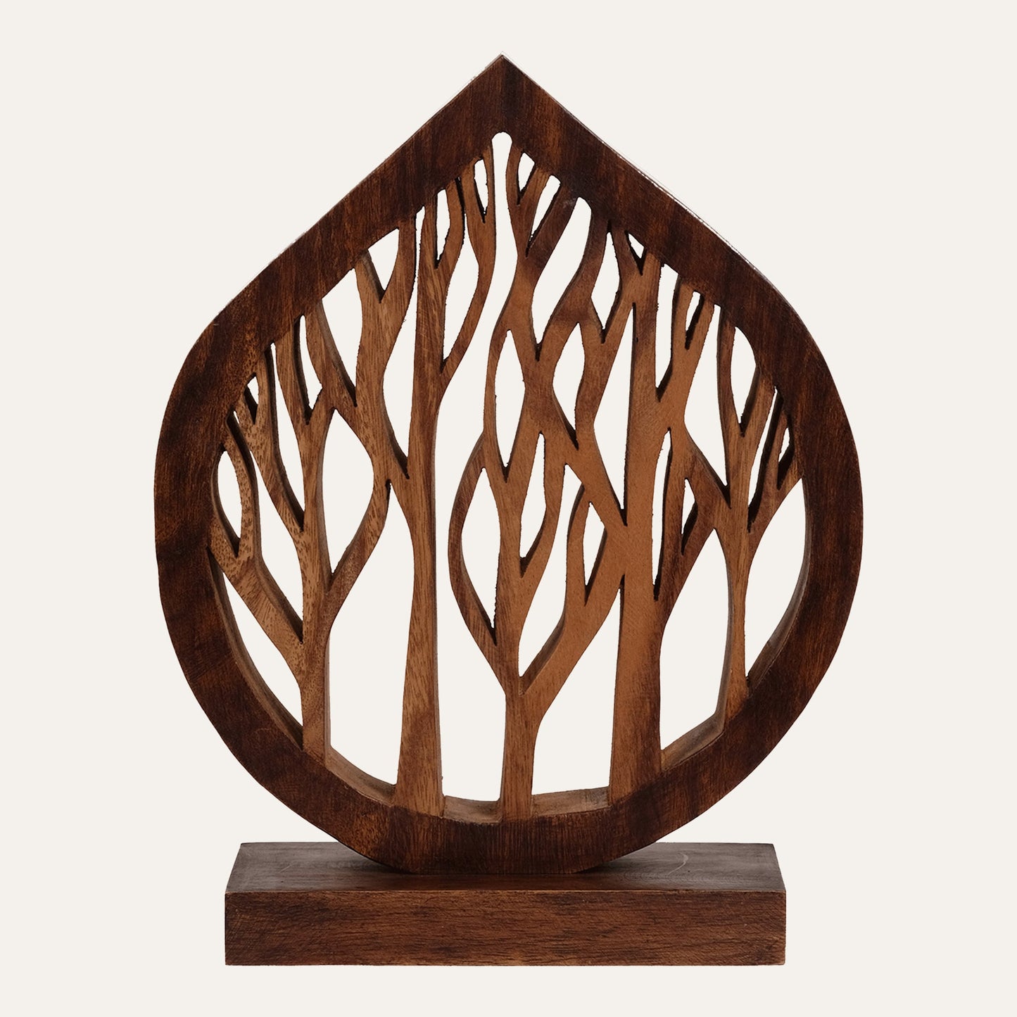 Lucky Tree Handmade Wooden Sculpture by Decozen