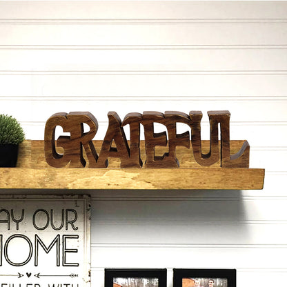 Grateful Wooden Handmade Sculpture by Decozen