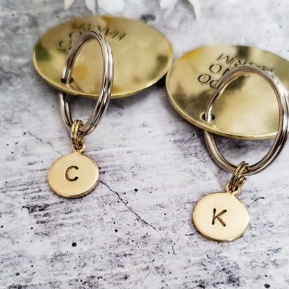 PEACE Brass Keychain by Salt and Sparkle