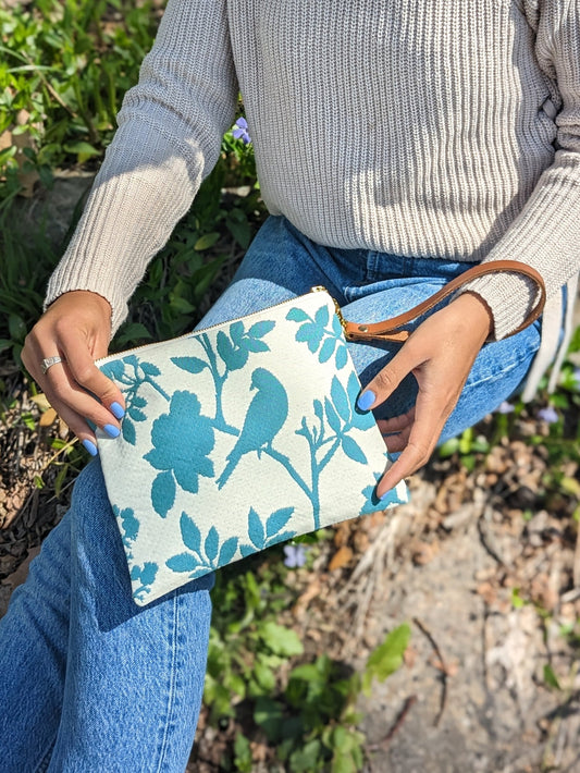 Bird Silhouette Wristlet Purse by Ash & Rose