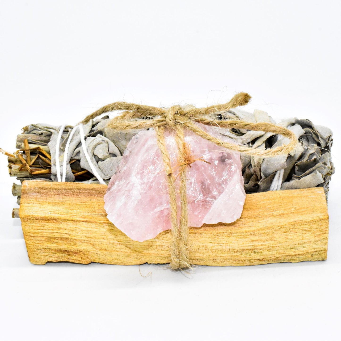 Palo Santo, Sage & Crystal Smudging Bundle by Whyte Quartz